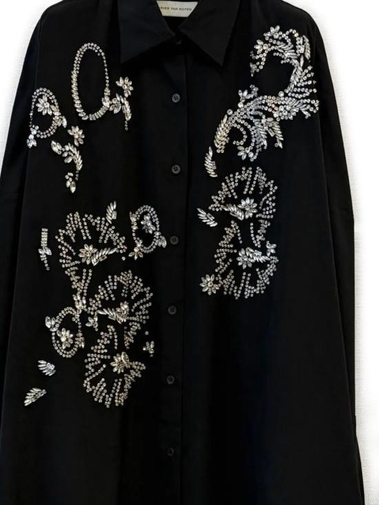 26SS 드리스 반 노튼 블라우스 261 010759 3078 900 BLACK - DRIES VAN NOTEN