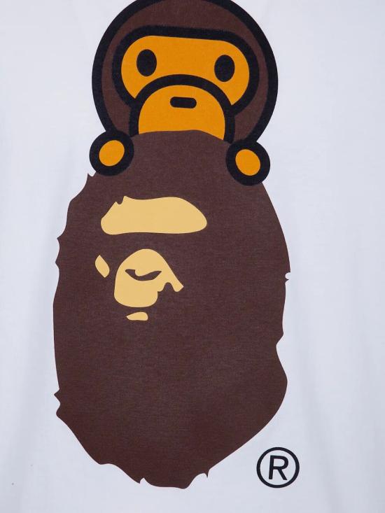 26SS 베이프 반팔 티셔츠 002TEM301002M 102082239 WHITE - BAPE