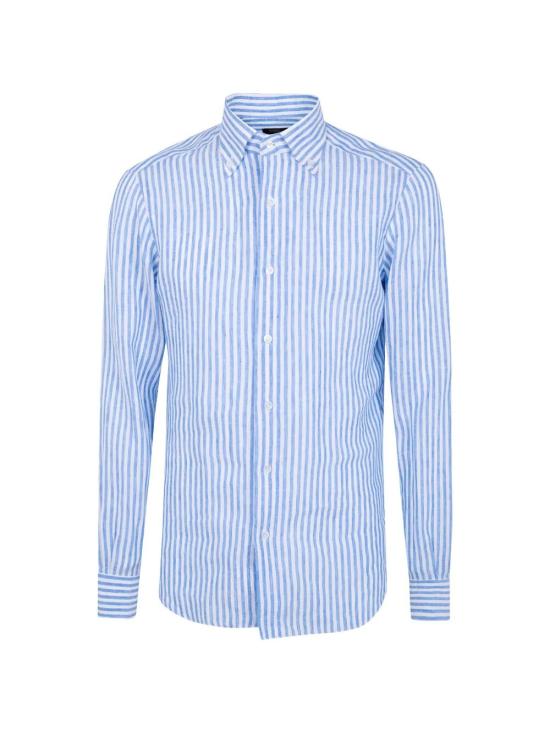 26SS 발바 긴팔 셔츠 BSUBSP0154039 R 0004 LIGHT BLUE STRIPES - BARBA