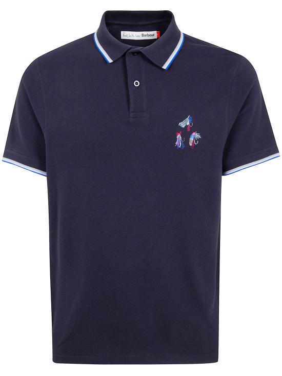 26SS 바버 X 폴스미스 폴로 티셔츠 MML1555 MML NY74 DARK NAVY