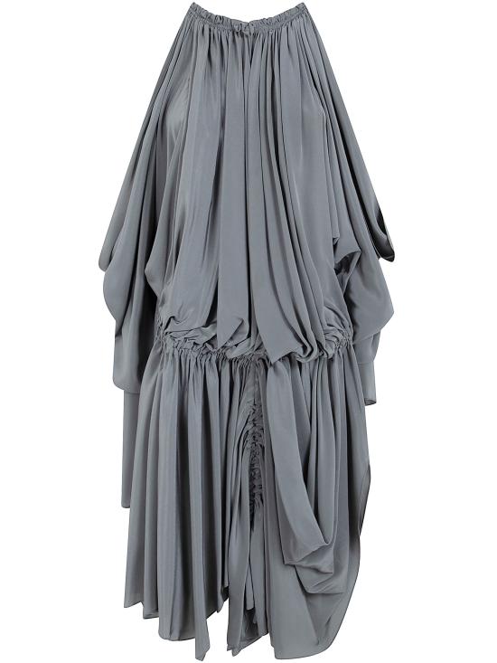 26SS 발망 숏 원피스 GF0RF080SF47 7GE GREEN LAUREL - BALMAIN