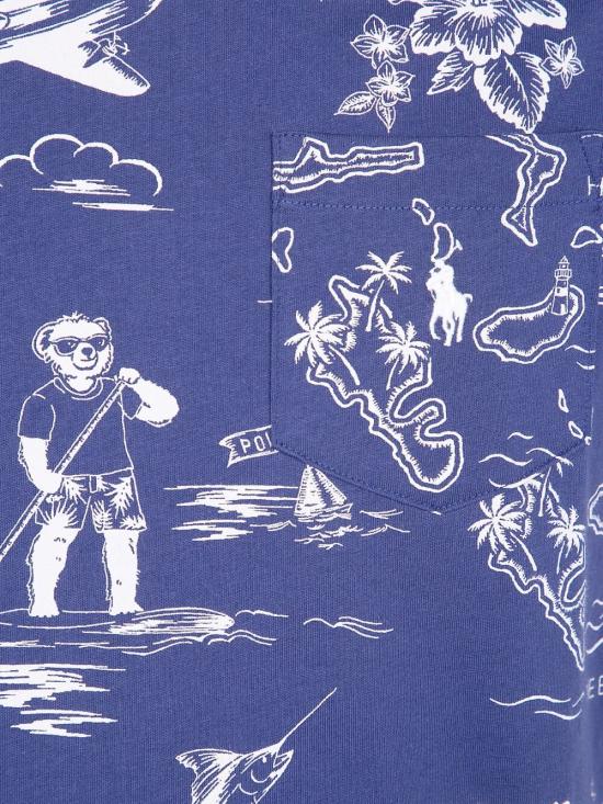 26SS 폴로 랄프로렌 반팔 티셔츠 710 B16 619 001 HRBR ISLAND BEAR BOATHOUSE NVY - POLO RALPH LAUREN