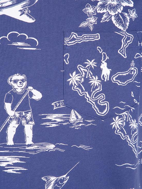 26SS 폴로 랄프로렌 반팔 티셔츠 710 B16 619 001 HRBR ISLAND BEAR BOATHOUSE NVY - POLO RALPH LAUREN