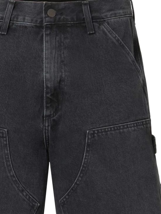 26SS 칼하트 WIP 더블 니 쇼츠 I034867 8906BLACK STONE WASHED Black stone washed - CARHARTT WIP