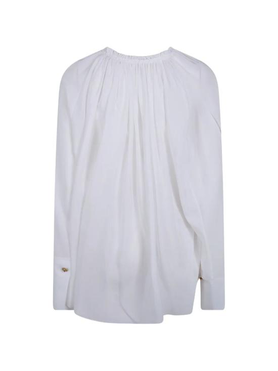 26SS 발망 블라우스 GF0IJ140SF47 0FA WHITE - BALMAIN