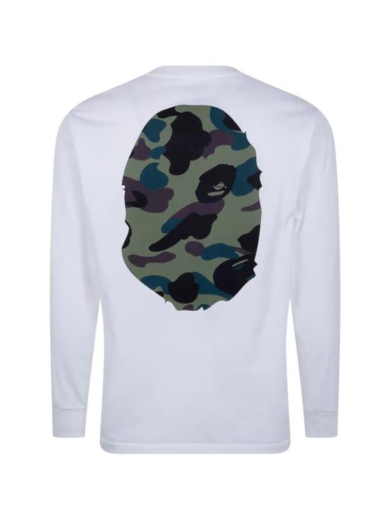 26SS 베이프 긴팔 티셔츠 001LTM301015M 102082325 WHITE X GREEN - BAPE