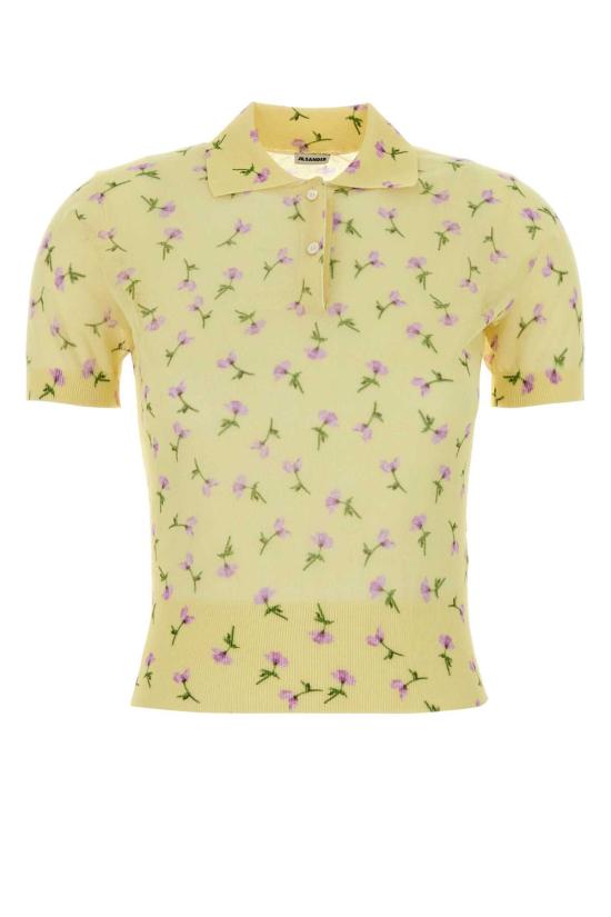26SS 질샌더 폴로 티셔츠 J03GL0117J15480 744 Floral