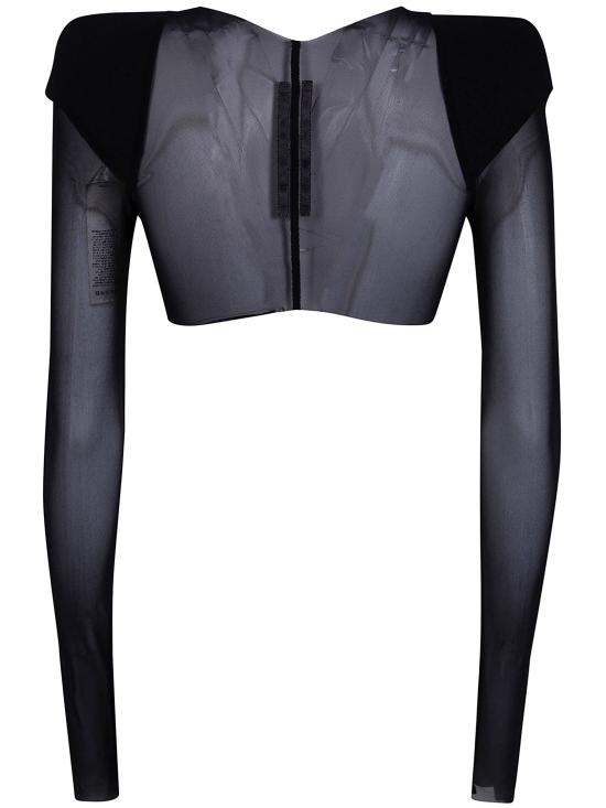 26SS 릭 오웬스 긴팔 티셔츠 RO01F6270 TUS 09 BLACK - RICK OWENS