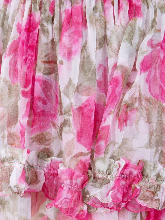 26SS 끌로에 롱 스커트 CH26UR124278 91Y WHITE PINK - CHLOE