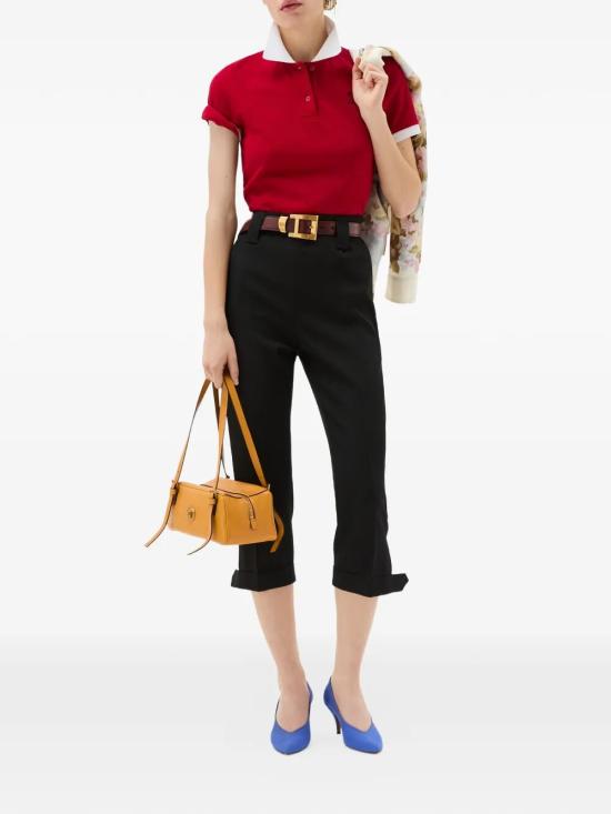 26SS 베르사체 폴로 티셔츠 1024235 1A17681 2RC90 LIPSTICK RED WHITE - VERSACE