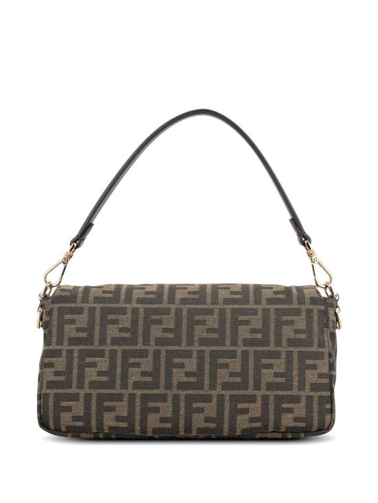 26SS 펜디 FF 자카드 패브릭 바게트 백 8BR600 AFPM F1GL7 T MORO R EBAN - FENDI