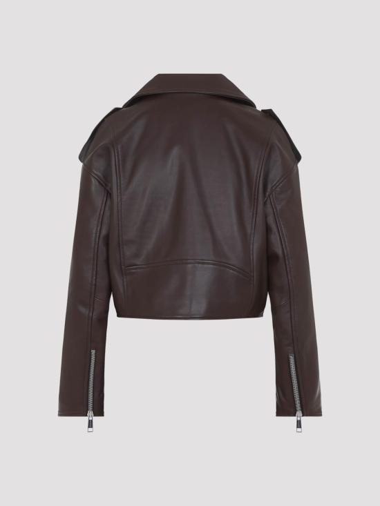 26SS 이브살로몬 바이커 자켓 26E26WYV21050AGANA2296 Brown - YVES SALOMON