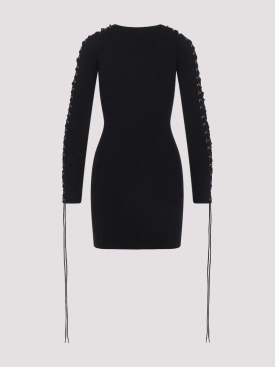 25FW 발렌시아가 숏 원피스 850248TQVE11000 Black - BALENCIAGA