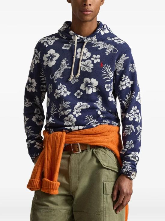 26SS 폴로 랄프로렌 후드 티셔츠 710 B20 819 001 JAGUAR TROPICAL NEWPORT NAVY - POLO RALPH LAUREN