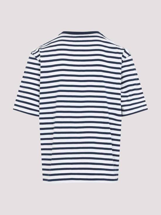 26SS 아미 코튼 박시 핏 마리네르 아미 드 하트 티셔츠 UTS374JE0210A044 White - AMI