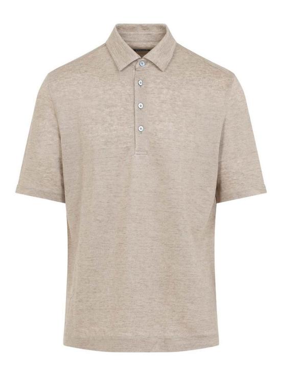 26SS 에르메네질도제냐 폴로 티셔츠 UH352A3H770N02 Beige