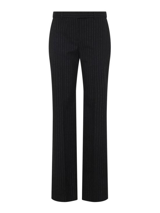 26SS 알렉산더 맥퀸 스트레이트 팬츠 858326QJAFX1389 Black