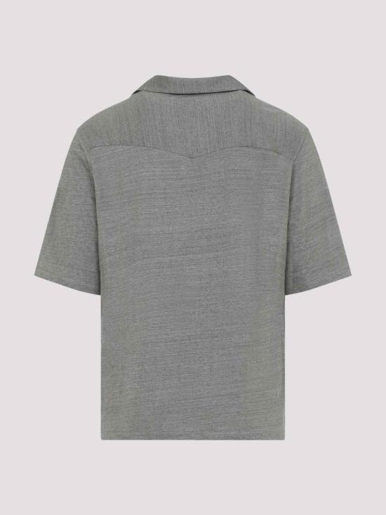 26SS 브루넬로 쿠치넬리 반팔 셔츠 MR8276684C693 Light Brown - BRUNELLO CUCINELLI