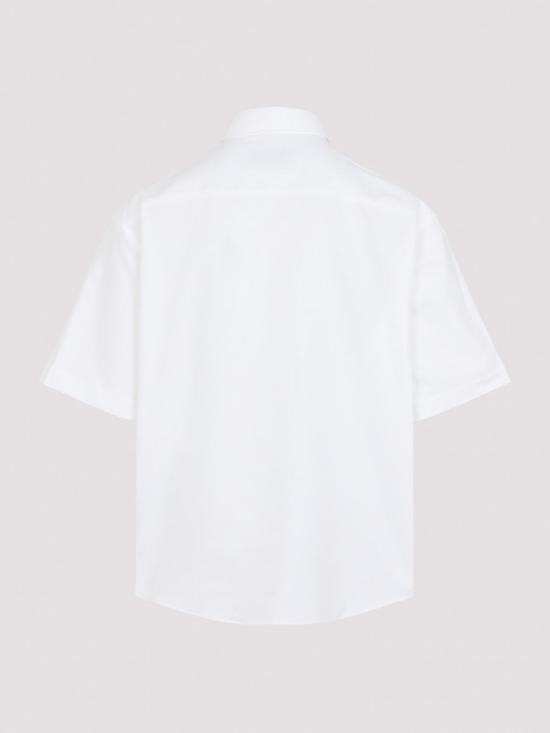 26SS 아미 코튼 박시 자수 아미 드 하트 HSH823CO0031168 White - AMI