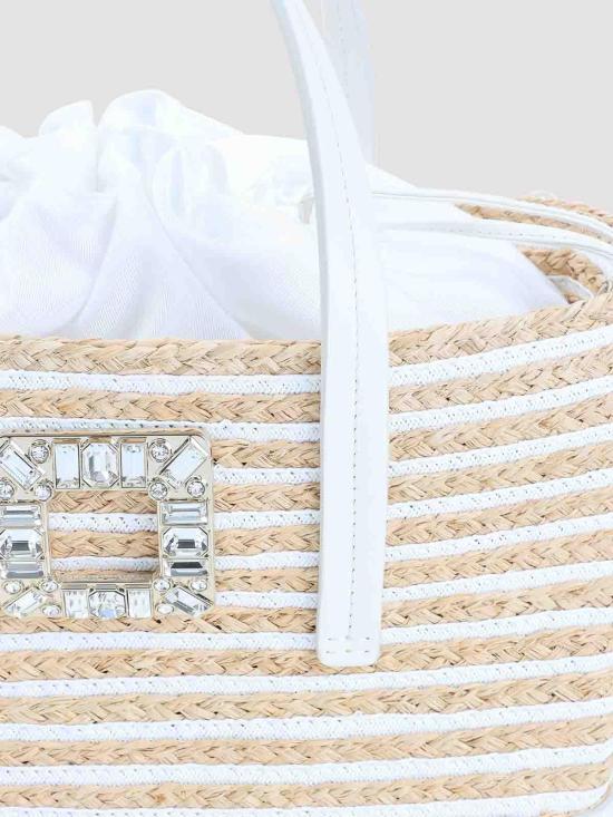 26SS 로저비비에 토트백 RBWAOKA4200V700J03 White - ROGER VIVIER