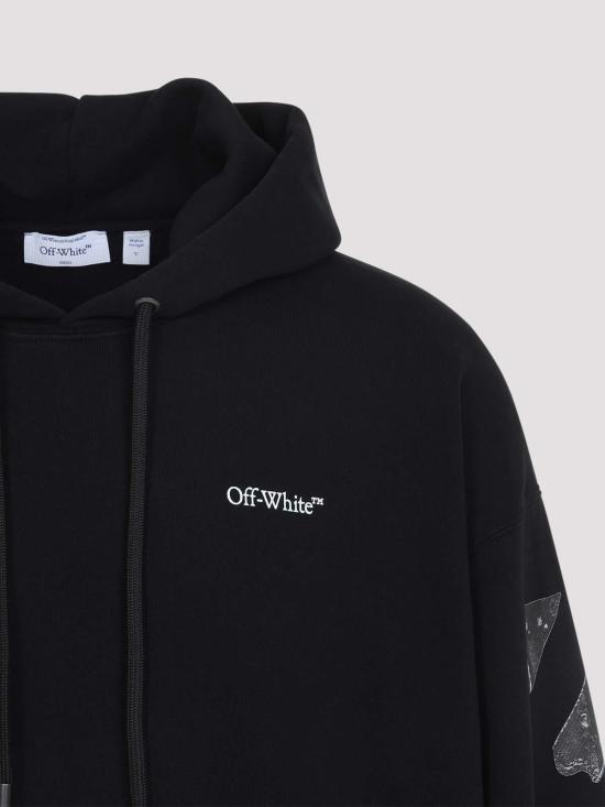 26SS 오프화이트 후드 티셔츠 44MBB085S26F001001 White - OFF WHITE