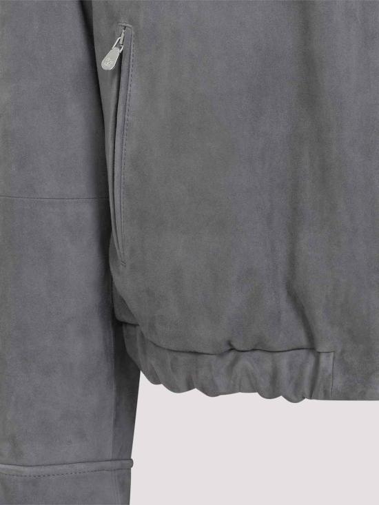 26SS 브루넬로 쿠치넬리 컨트리 스웨이드 블루종 MPCAO2071CYH75 Grey - BRUNELLO CUCINELLI