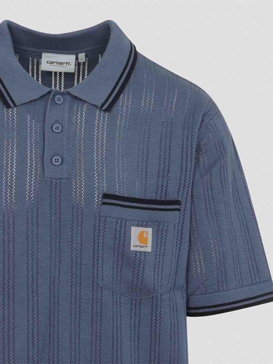 26SS 칼하트 숏슬리브 램지 폴로 티셔츠 I0361683QHXX03 Blue - CARHARTT