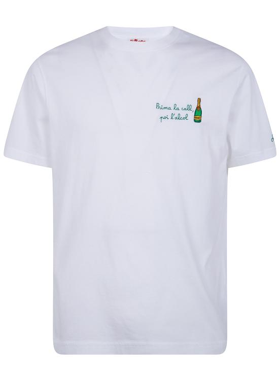 26SS 세인트바쓰 반팔 티셔츠 POT0001 04440L 01N WHITE EMBROIDERED