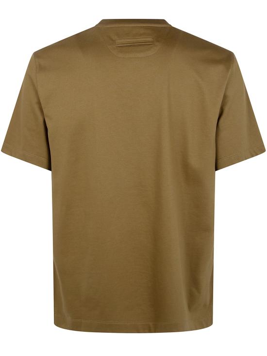 26SS 에르메네질도제냐 반팔 티셔츠 UH335A3 H771 V04 BROWN - ERMENEGILDO ZEGNA