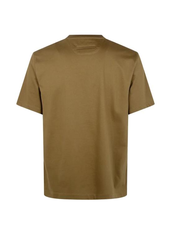 26SS 에르메네질도제냐 반팔 티셔츠 UH335A3 H771 V04 BROWN - ERMENEGILDO ZEGNA