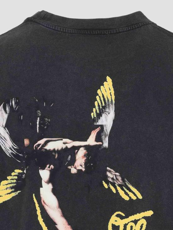 25FW 오프화이트 반팔 티셔츠 OMAA120S26JER00B0001 Black - OFF WHITE