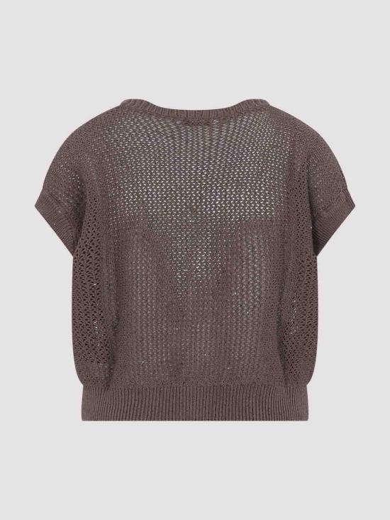 26SS 페세리코 반팔 티셔츠 A99078F0709110151 Brown - PESERICO