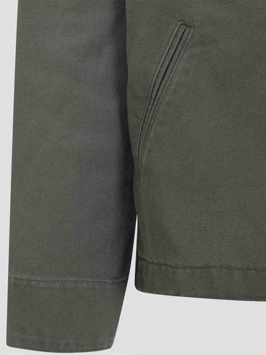 26SS 칼하트 언라인드 디어본 스톤 캔버스 디트로이트 자켓 I0348193MA4O03 Green - CARHARTT