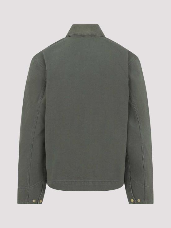 26SS 칼하트 언라인드 디어본 스톤 캔버스 디트로이트 자켓 I0348193MA4O03 Green - CARHARTT