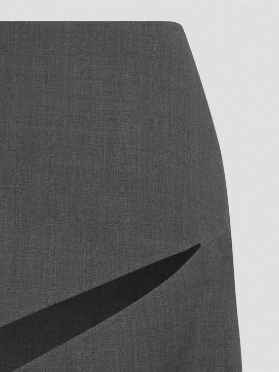 26SS 질샌더 미디 스커트 J03MA0305J40327023 Grey - JIL SANDER