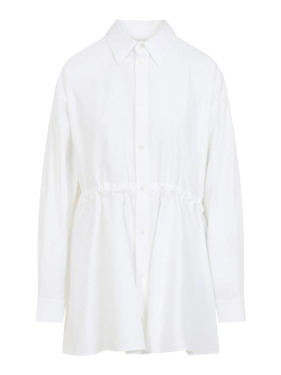 26SS 발렌시아가 미디 원피스 852450TRM289000 White