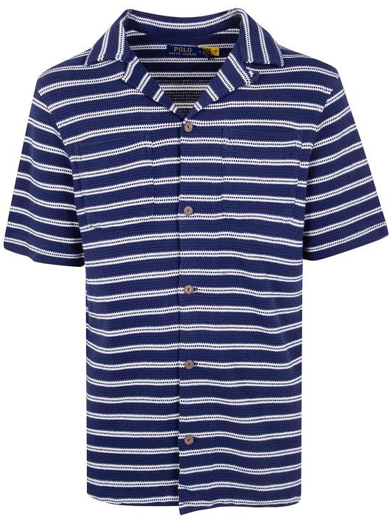 26SS 폴로 랄프로렌 반팔 셔츠 710 A13 005 002 NEWPORT NAVY PALE CREAM
