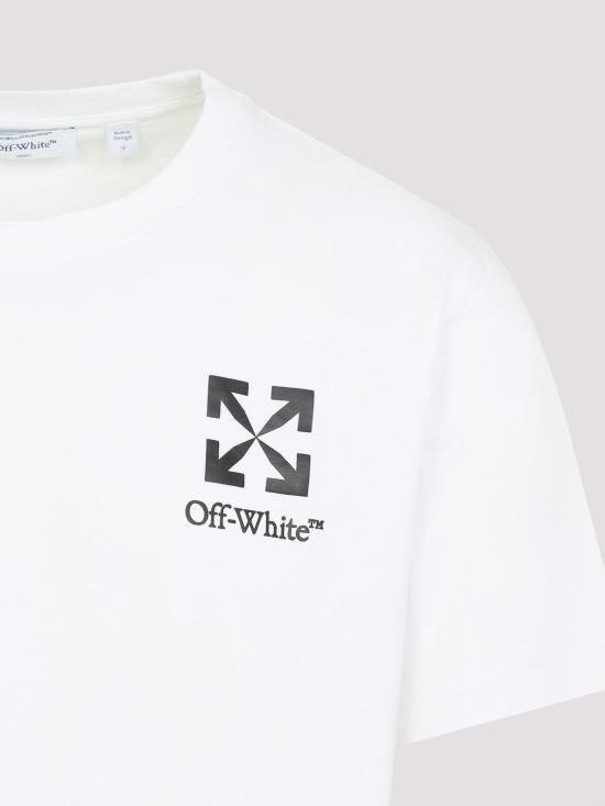 26SS 오프화이트 스몰 에로우 슬림 티셔츠 OMAA027S26JER00B1000 White - OFF WHITE