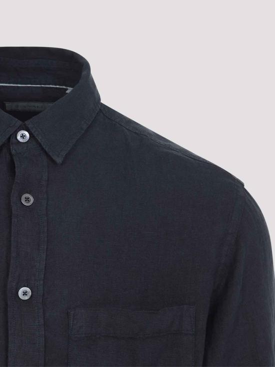 26SS 카날리 긴팔 셔츠 CSL2041GM02128306 Dark Blue - CANALI