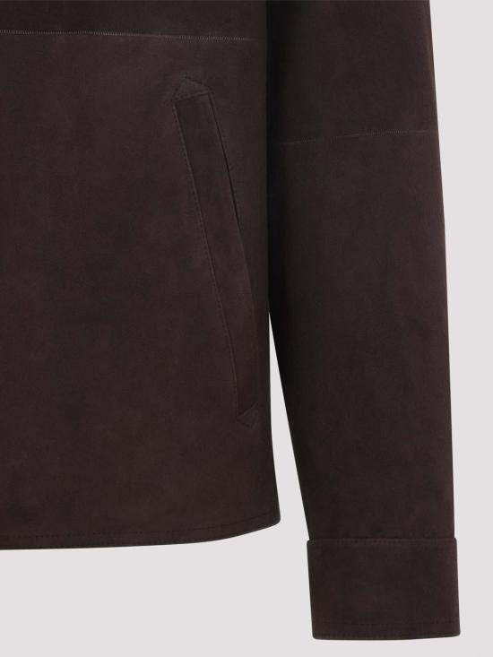 26SS 카날리 가죽 자켓 O70483LE00281502 Brown - CANALI