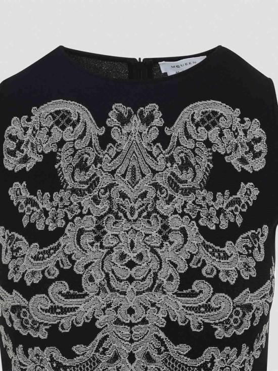 26SS 알렉산더 맥퀸 숏 원피스 852787Q1BFU1062 Black - ALEXANDER MCQUEEN