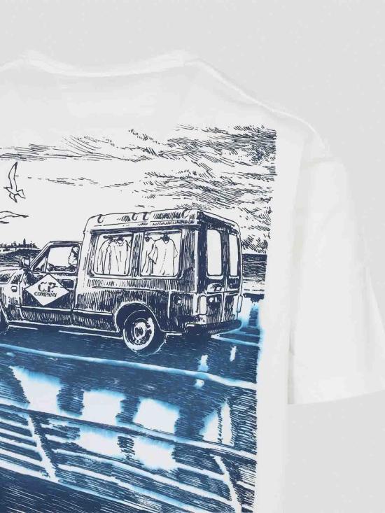 26SS 씨피 컴퍼니 반팔 티셔츠 20CMTS267A110656W103 White - C.P. COMPANY