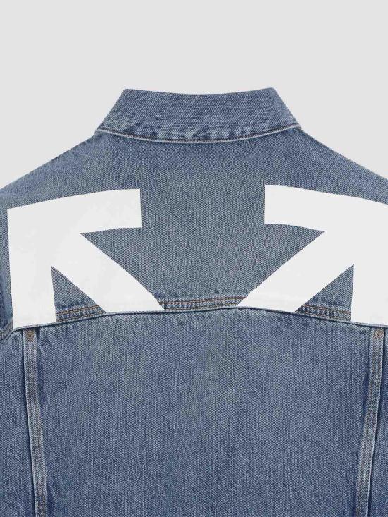 26SS 오프화이트 데님 자켓 44MYE09QS26D002400 Medium Wash - OFF WHITE