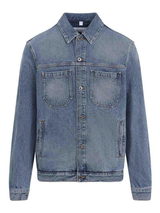 26SS 오프화이트 데님 자켓 44MYE09QS26D002400 Medium Wash