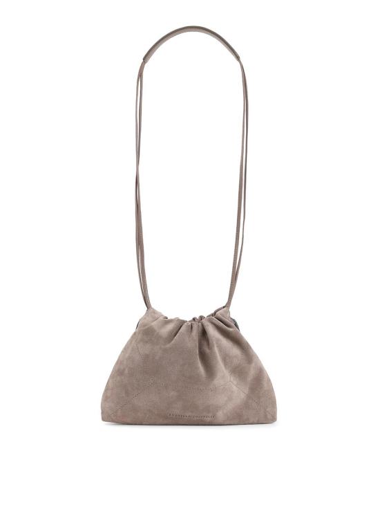 26SS 브루넬로 쿠치넬리 스웨이드 BC 듀오 파우치 백 MBDLD2808C8849 Brown