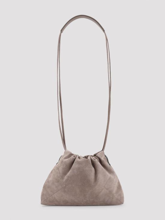 26SS 브루넬로 쿠치넬리 스웨이드 BC 듀오 파우치 백 MBDLD2808C8849 Brown - BRUNELLO CUCINELLI