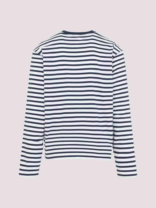 26SS 아미 코튼 롱 슬리브 마리네르 아미 드 하트 티셔츠 UTS375JE0210A044 White - AMI