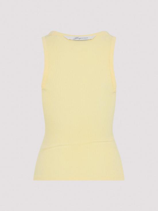 26SS 자크뮈스 민소매 티셔츠 TSW00559AJ00103210 Light Yellow - JACQUEMUS