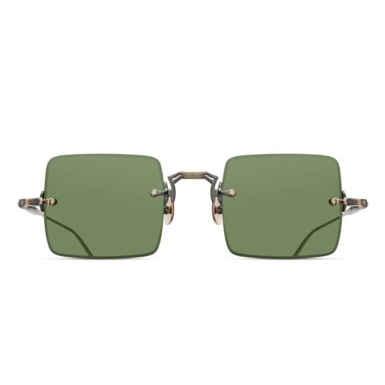  마츠다 선글라스 M5001.Sg 무테 스퀘어 그린  (골드톤 액센트)