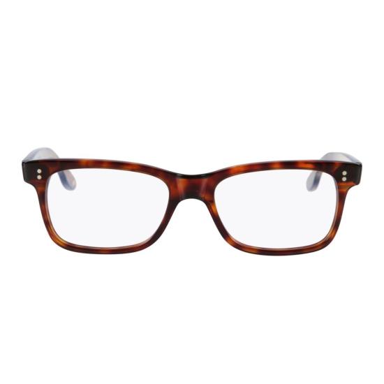  카돌 안경 Viko 직사각형 호피무늬 프레임 안경테 (금속 리벳 장식)